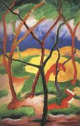 Franz Marc Weasels at Play (mk34) oil painting reproduction